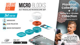 Mini Microscope for Mobile Phone and Tablet with Augmented Reality features and STEAM Learning Game Deluxe Set