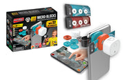 Mini Microscope for Mobile Phone and Tablet with Augmented Reality features and STEAM Learning Game Deluxe Set