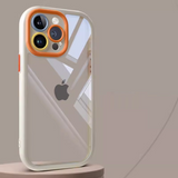 MOMENTX iPhone 15 Plus Case, Crystal Clear backplane with colour plastic bumper, [Not Yellowing]