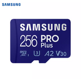 SAMSUNG PRO Plus microSD Memory Card 256GB MicroSDXC, Up to 180 MB/s, Full HD & 4K UHD, UHS-I, C10, U3, V30, A2 for DJI Osmo Pocket 3 | DJI Drone | Android Phones | Tablets | GoPRO, MB-MD256SA/AM